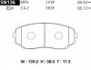 ADVICS SN136 Дисковые тормозные колодки ADVICS