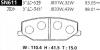 ADVICS SN611 Дисковые тормозные колодки ADVICS
