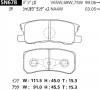 ADVICS SN678 (SUMITOMO-ЯП.) КОЛОДКИ ТОРМОЗНЫЕ