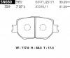 ADVICS SN680 ДИСКОВЫЕ ТОРМОЗНЫЕ КОЛОДКИ