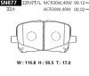 ADVICS SN877 ДИСКОВЫЕ ТОРМОЗНЫЕ КОЛОДКИ