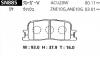 ADVICS SN885 (SUMITOMO-ЯП.) КОЛОДКИ ТОРМОЗНЫЕ