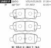 ADVICS SN891P (SUMITOMO-ЯП.) КОЛОДКИ ТОРМОЗНЫЕ