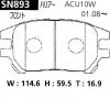 ADVICS SN893 ДИСКОВЫЕ ТОРМОЗНЫЕ КОЛОДКИ