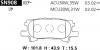 ADVICS SN908 ДИСКОВЫЕ ТОРМОЗНЫЕ КОЛОДКИ