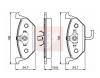 MORSE MKD768 Томозные колодки дисковые пер.