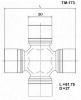TOYO TM-173 Крестовина карданного вала TOYO
