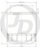 JD JFM0005 Фильтр масляный C115 / 9091530002