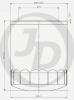 JD JFM0006 Фильтр масляный C306 / MD069782