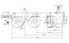 JD JAS0008 Стойка /gas/ JSA334289 / RR-L