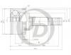 JD JCT0029A Шрус внешний JCV-NI34A44
