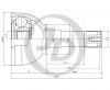 JD JCT0050 Шрус внешний JCV-TO15