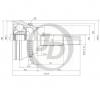 JD JCT0066A ШРУС внешний ABS JCV-TO72A48