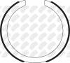 NIBK FN0696 Колодки барабан.MAZDA CX-7 2.3 06-15/ 2.2 2.5 09-15/ MPV 2.3 1.6-