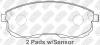 NIBK PN2201S PN2201S-NIBK_колодки дисковые передние! PERFORMANCE\ Nissan Maxima 89&gt;