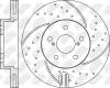 NIBK RN1010DSET RN1010DSET_диск тормозной передний !перфорированный\ Subaru Legacy 2.0/2.5 92&gt;