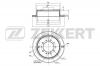 ZEKKERT BS5244 Диск тормозной Toyota Land Cruiser (J200) 07-; Lexus LX 07- задний 345 x 18 Zekkert