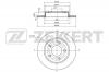 ZEKKERT BS5267 Диск тормозной Mazda 3 03- задний 265 х 11 Zekkert