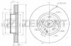 ZEKKERT BS5638 Диск тормозной MB C-Class (204) 07-, E-Class (207, 212) 09- передний вентилируемый 322 х 32 Zekkert