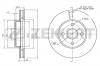 ZEKKERT BS5692 Диск тормозной Toyota Corolla (E120) 01-, Corolla Verso (E120) передний вентилируемый 254,8 х 25