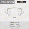 MASUMA MS-U0038 Колодки  дисковые Masuma  MS-U0038  GALAXY, KUGA, MONDEO rear