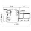 FEBEST 2211FBATLH ШРУС ВНУТРЕННИЙ 22X30X27