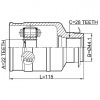 FEBEST 2211FBRH ШРУС ВНУТРЕННИЙ ПРАВЫЙ 22X44.1X28