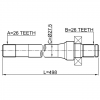 FEBEST 2212SP ПОЛУОСЬ ЛЕВАЯ 26X497X26
