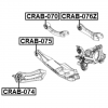 FEBEST CRAB074 САЙЛЕНТБЛОК ЗАДНЕЙ ПРОДОЛЬНОЙ ТЯГИ
