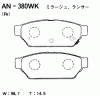 AKEBONO AN-380WK Тормозные колодки дисковые