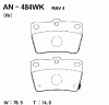 AKEBONO AN-484WK Тормозные колодки дисковые