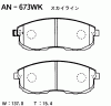 AKEBONO AN-673WK Тормозные колодки дисковые