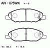 AKEBONO AN-675WK Тормозные колодки дисковые