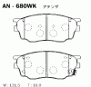 AKEBONO AN-680WK Тормозные колодки дисковые