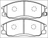 AKYOTO AKD-0103 Колодки передние