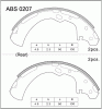 ALLIED NIPPON ABS0207 Колодки барабанные