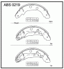 ALLIED NIPPON ABS0219 Колодки задние барабанные