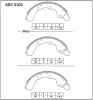 ALLIED NIPPON ABS0308 Колодки барабанные