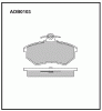 ALLIED NIPPON ADB0103 Колодки передние