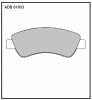 ALLIED NIPPON ADB01033 Колодки тормозные дисковые