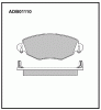 ALLIED NIPPON ADB01110 Колодки передние