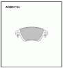 ALLIED NIPPON ADB01114 Колодки задние