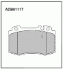 ALLIED NIPPON ADB01117 Колодки дисковые