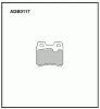 ALLIED NIPPON ADB0117 Колодки задние