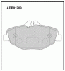 ALLIED NIPPON ADB01209 Колодки дисковые