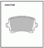 ALLIED NIPPON ADB01284 Колодки задние