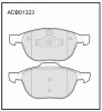 ALLIED NIPPON ADB01323 Колодки передние