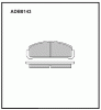 ALLIED NIPPON ADB0143 ADB0143 Колодки AN