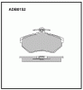 ALLIED NIPPON ADB0152 Колодки передние