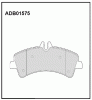 ALLIED NIPPON ADB01575 Колодки задние